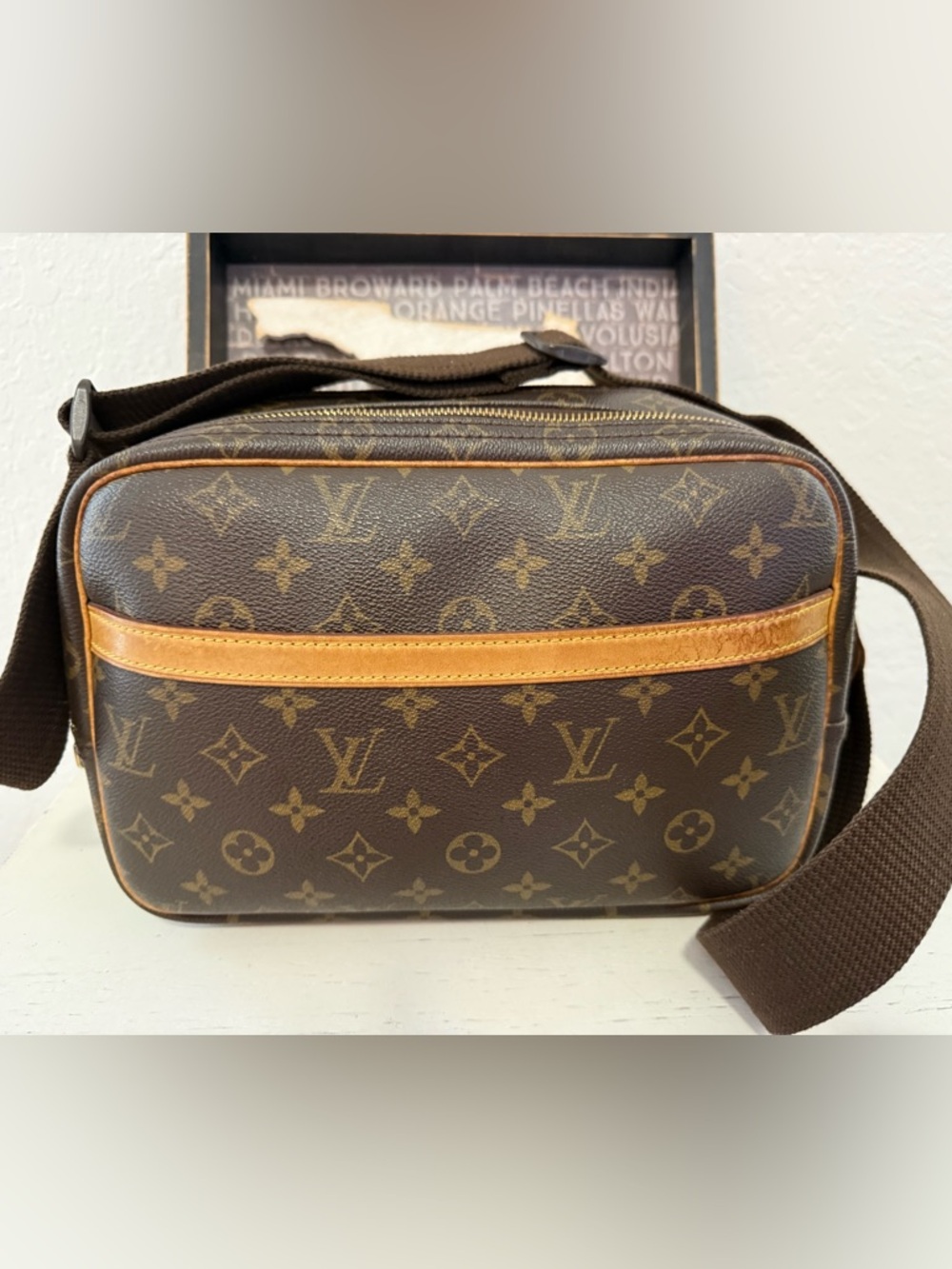 Louis Vuitton monogram Reporter PM shoulder crossbody bag AUTHENTICATED